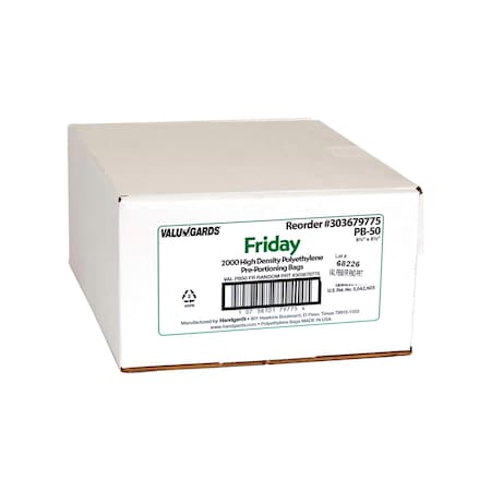 Valugards Bag High Density Saddle Preportion Bag Printed Friday Green, PK2000 303679775